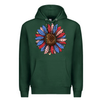 Sports Green usa flag camouflage sunflower Premium Hoodie - JahusDesignShop