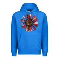 True Royal usa flag camouflage sunflower Premium Hoodie - JahusDesignShop