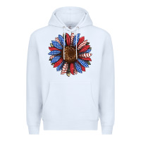 White usa flag camouflage sunflower Premium Hoodie - JahusDesignShop