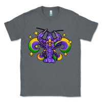 Charcoal Heather mardi gras crawfish 2 Classic Tee - FaDigitalArtStudio