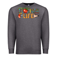 Charcoal Heather teacher life Premium Sweatshirt - texasbilliewilder