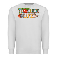 Dove Grey teacher life Premium Sweatshirt - texasbilliewilder