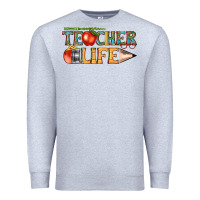 Heather Grey teacher life Premium Sweatshirt - texasbilliewilder