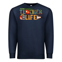 Navy teacher life Premium Sweatshirt - texasbilliewilder