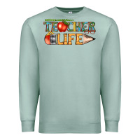 Seafoam teacher life Premium Sweatshirt - texasbilliewilder