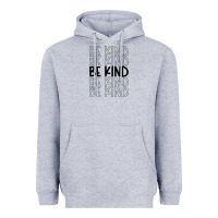 Heather Grey be kind Heavyweight Hoodie - Unal Design