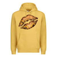 Antique Gold Western Sunflower Lips Premium Hoodie - Bettercallsaul