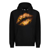Black Western Sunflower Lips Premium Hoodie - Bettercallsaul