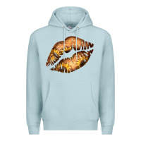 Blue Mist Western Sunflower Lips Premium Hoodie - Bettercallsaul