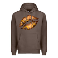 Coffee Western Sunflower Lips Premium Hoodie - Bettercallsaul