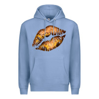 Colony Blue Western Sunflower Lips Premium Hoodie - Bettercallsaul