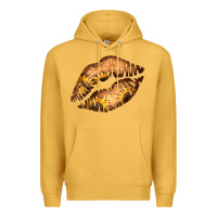 Mustard Western Sunflower Lips Premium Hoodie - Bettercallsaul