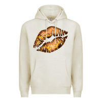 Oatmeal Heather Western Sunflower Lips Premium Hoodie - Bettercallsaul