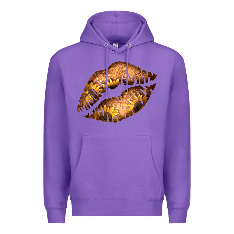 Western Sunflower Lips Premium Hoodie by Bettercallsaul | Teevron