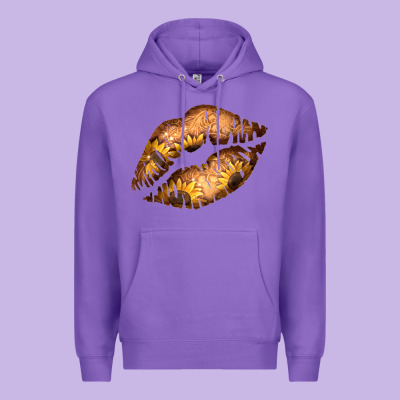 Western Sunflower Lips Premium Hoodie Designed By Bettercallsaul