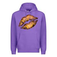 Purple Western Sunflower Lips Premium Hoodie - Bettercallsaul