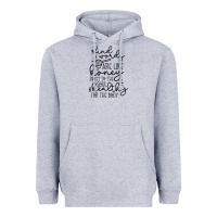 Heather Grey kind Heavyweight Hoodie - Unal Design