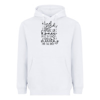 White kind Heavyweight Hoodie - Unal Design