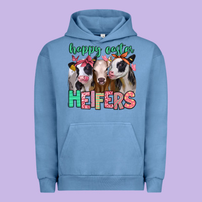 Happy Easter Heifers Urban Hoodie Designed By Jasminsmagicworld
