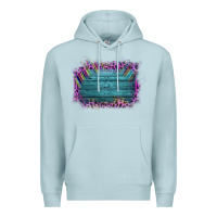 Blue Mist Aztec Wood Leopard Frame Premium Hoodie - Bettercallsaul
