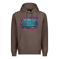 Coffee Aztec Wood Leopard Frame Premium Hoodie - Bettercallsaul