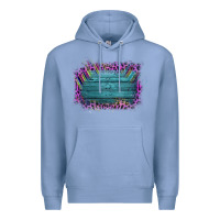 Colony Blue Aztec Wood Leopard Frame Premium Hoodie - Bettercallsaul