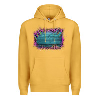 Mustard Aztec Wood Leopard Frame Premium Hoodie - Bettercallsaul