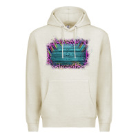 Oatmeal Heather Aztec Wood Leopard Frame Premium Hoodie - Bettercallsaul