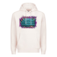 Pale Pink Aztec Wood Leopard Frame Premium Hoodie - Bettercallsaul