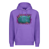 Purple Aztec Wood Leopard Frame Premium Hoodie - Bettercallsaul