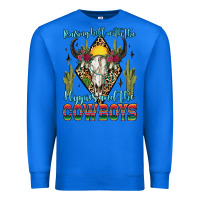 True Royal raising hell with the hippies and the cowboys Premium Sweatshirt - Zillion Design Studio