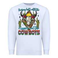 White raising hell with the hippies and the cowboys Premium Sweatshirt - Zillion Design Studio