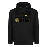 Black be kind Heavyweight Hoodie - Unal Design