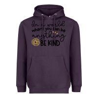 Plum be kind Heavyweight Hoodie - Unal Design