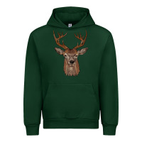 Forest Green deer Urban Hoodie - JahusDesignShop