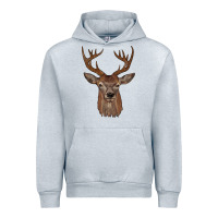 Heather Grey deer Urban Hoodie - JahusDesignShop
