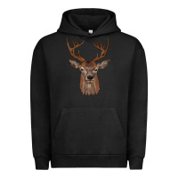 Pigment Black deer Urban Hoodie - JahusDesignShop