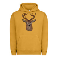 Pigment Peanut Butter deer Urban Hoodie - JahusDesignShop