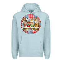Blue Mist Merry Christmas Coffee Cups Premium Hoodie - Artiststas