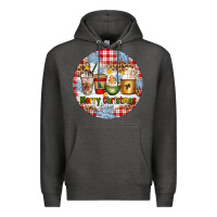 Charcoal Heather Merry Christmas Coffee Cups Premium Hoodie - Artiststas