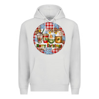 Dove Grey Merry Christmas Coffee Cups Premium Hoodie - Artiststas