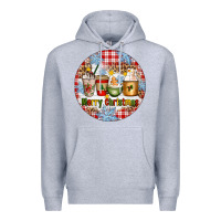 Heather Grey Merry Christmas Coffee Cups Premium Hoodie - Artiststas