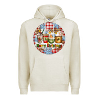 Oatmeal Heather Merry Christmas Coffee Cups Premium Hoodie - Artiststas