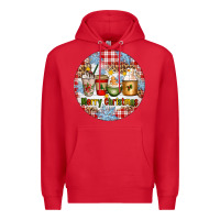 Red Merry Christmas Coffee Cups Premium Hoodie - Artiststas