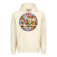 Sandshell Merry Christmas Coffee Cups Premium Hoodie - Artiststas