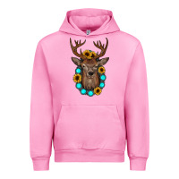 Fuchsia Pink deer gemstone sunflower Urban Hoodie - JahusDesignShop