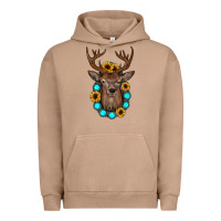 Pigment Burro deer gemstone sunflower Urban Hoodie - JahusDesignShop