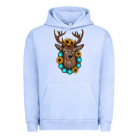 Pigment Grape Ice deer gemstone sunflower Urban Hoodie - JahusDesignShop