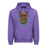 Tulip deer gemstone sunflower Urban Hoodie - JahusDesignShop