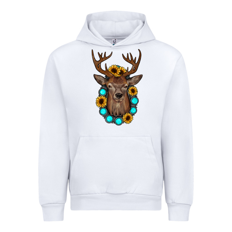 Deer Gemstone Sunflower Urban Hoodie by JahusDesignShop | Teevron
